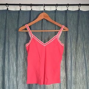 🩷 Pink Velvet/Lace Guess Tank
